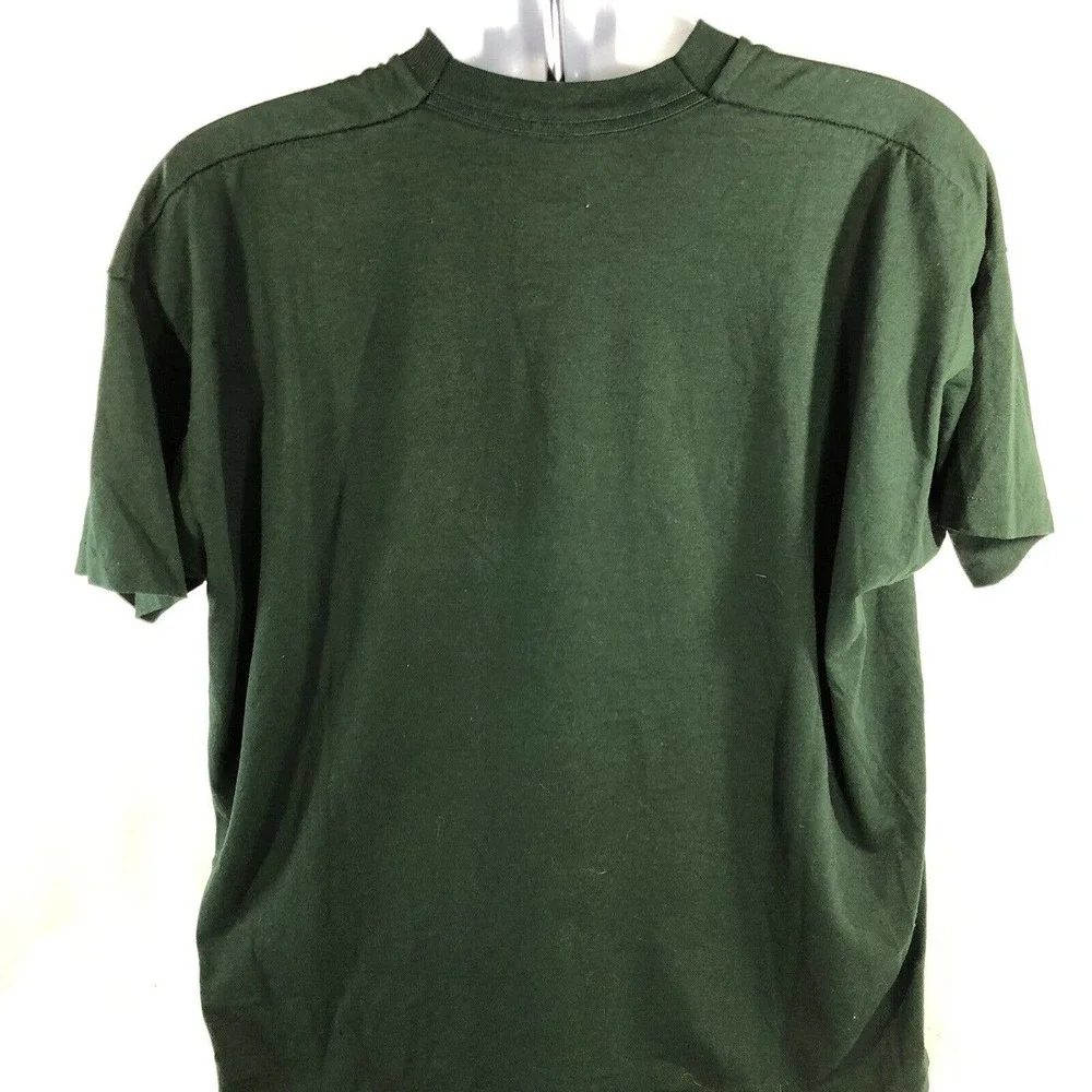 Vintage Shear Lock Combs Hair Style Investigation Single Stitch USA Made Shirt